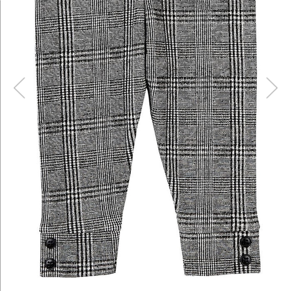 - Glen Plaid Pique Cotton Leggings Size 0-3 mos